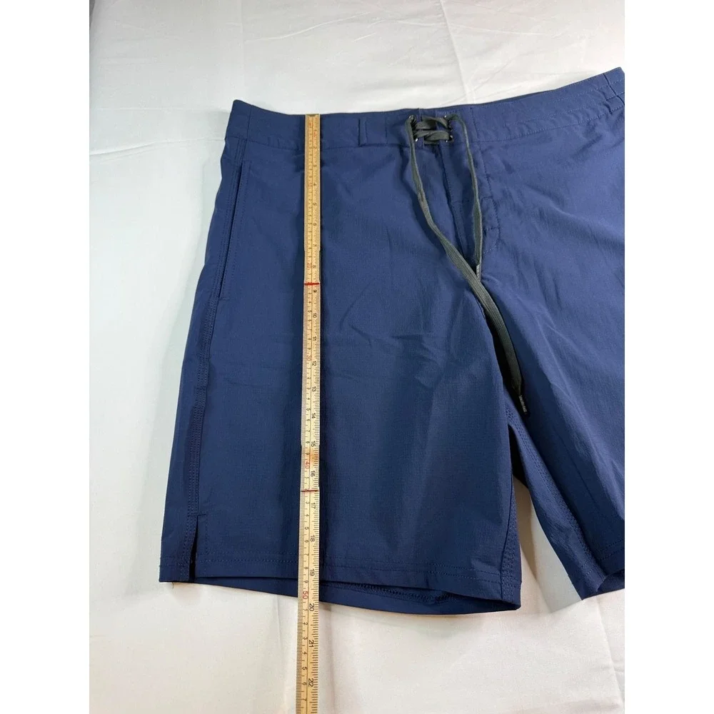 Zero Foxtrot Board Shorts Blue Mens XL Ripstop Stretch Swim Trunks Outdoors Surf